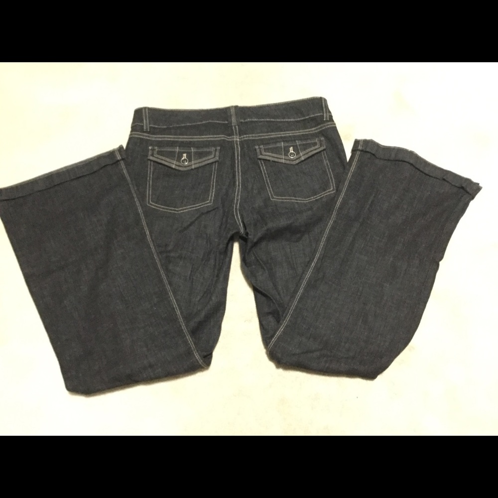White House Black Market charcoal denim jeans
